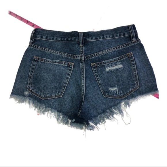 Free People Loving Good Vibrations Cuttoff Jean Shorts 26 - Picture 5 of 6